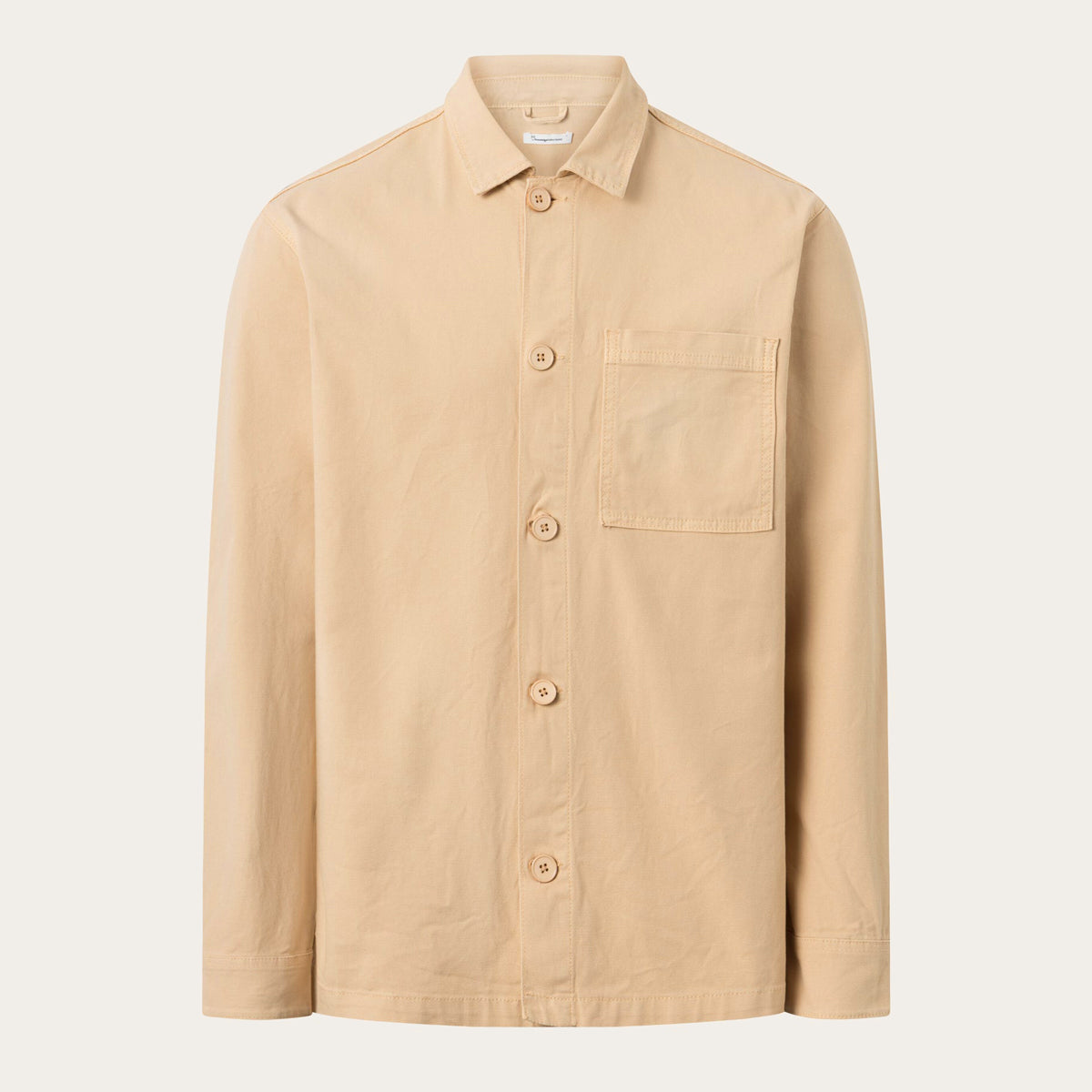 Canvas Stretch Overshirt Ekologisk Bomull Safari - KNOWLEDGE COTTON APPAREL