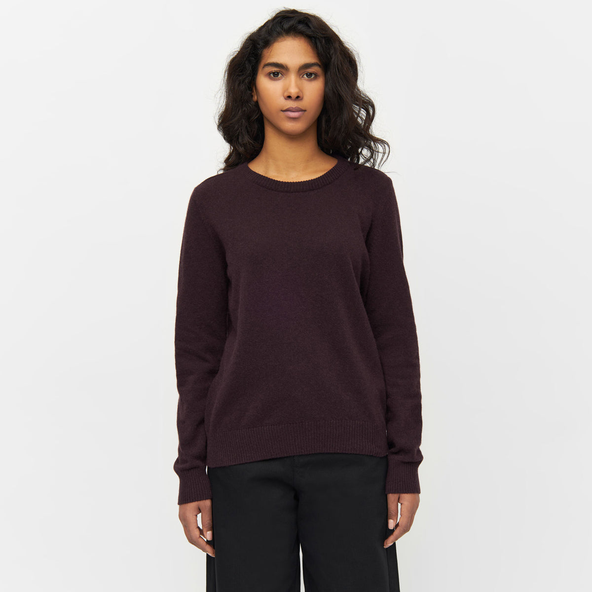 Lambswool Crew Neck Fine Knit - KNOWLEDGE COTTON APPAREL