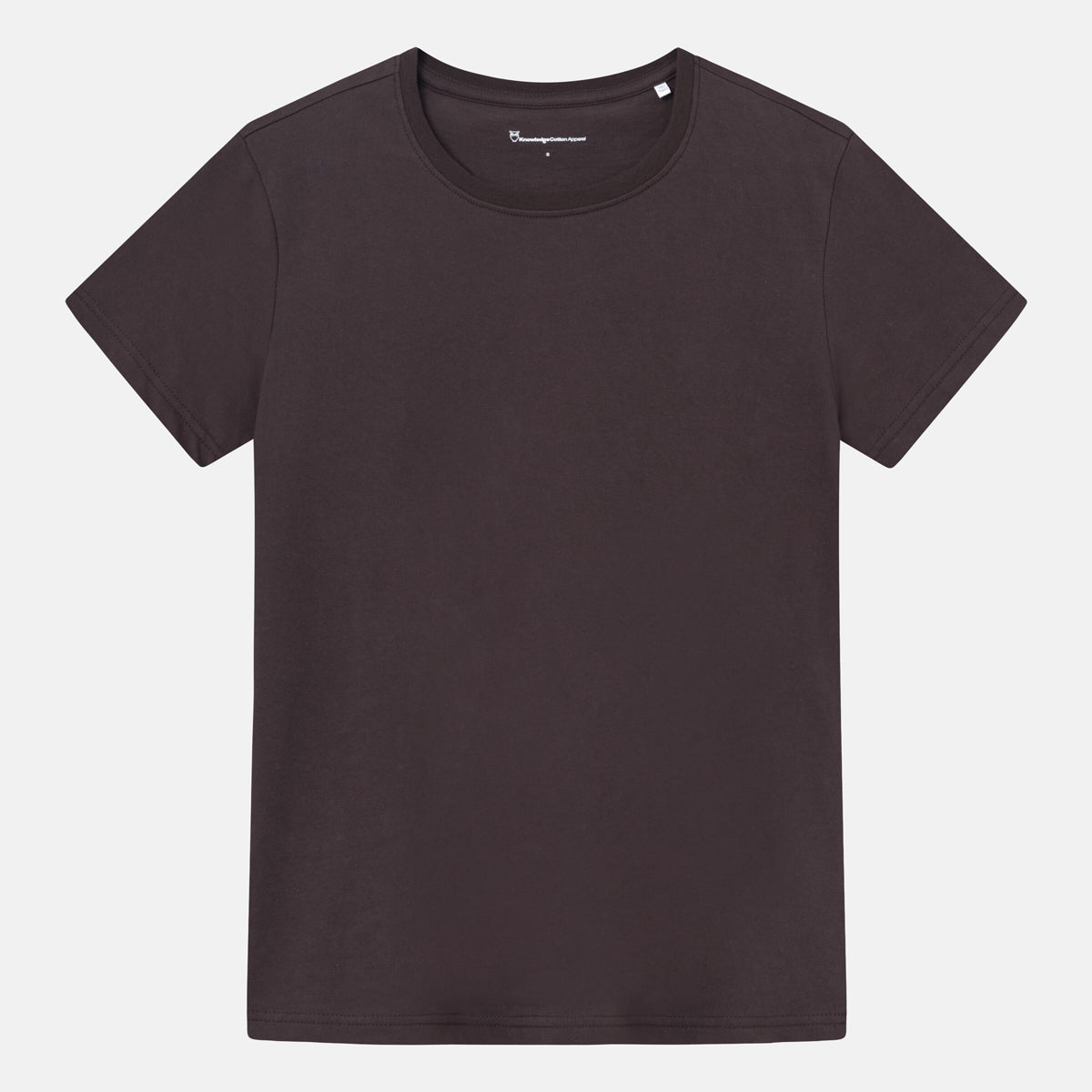 Ekologisk Dam T-shirt  Basic Chocolate Plum - KNOWLEDGE COTTON APPAREL