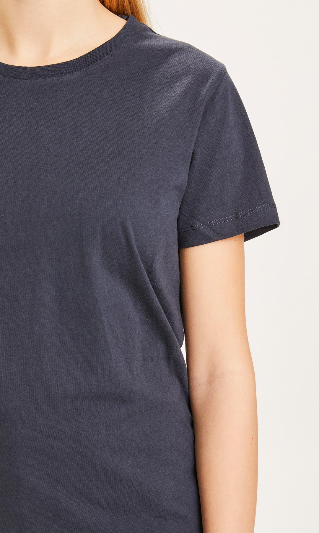 Rosa Basic Tee Total Eclipse - KNOWLEDGE COTTON APPAREL