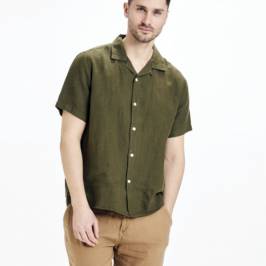 Wave Forrest Organic Linen - KNOWLEDGE COTTON APPAREL