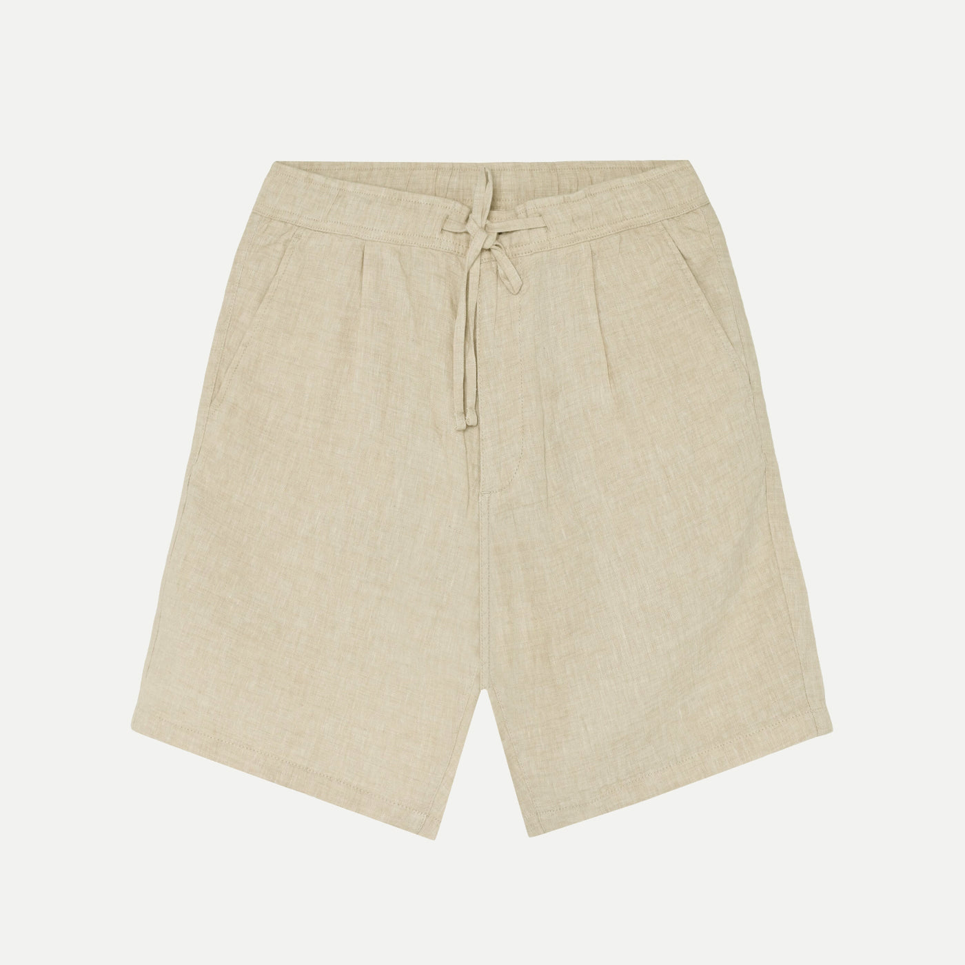 Fig Linen Shorts Light Feather Gray