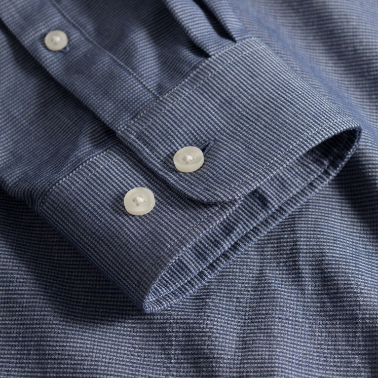 Smårutig Herrskjorta Ekologisk Bomull - KNOWLEDGE COTTON APPAREL