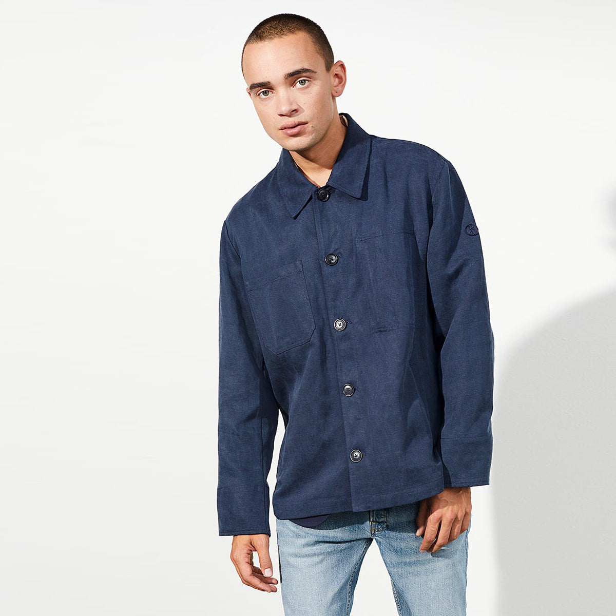 Yorkville Organic Linen Tencel Jacket Eclipse - LANGERCHEN