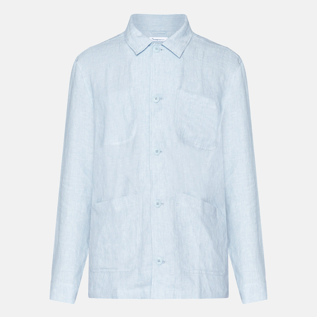 Linen Overshirt Dusk Blue - KNOWLEDGE COTTON APPAREL
