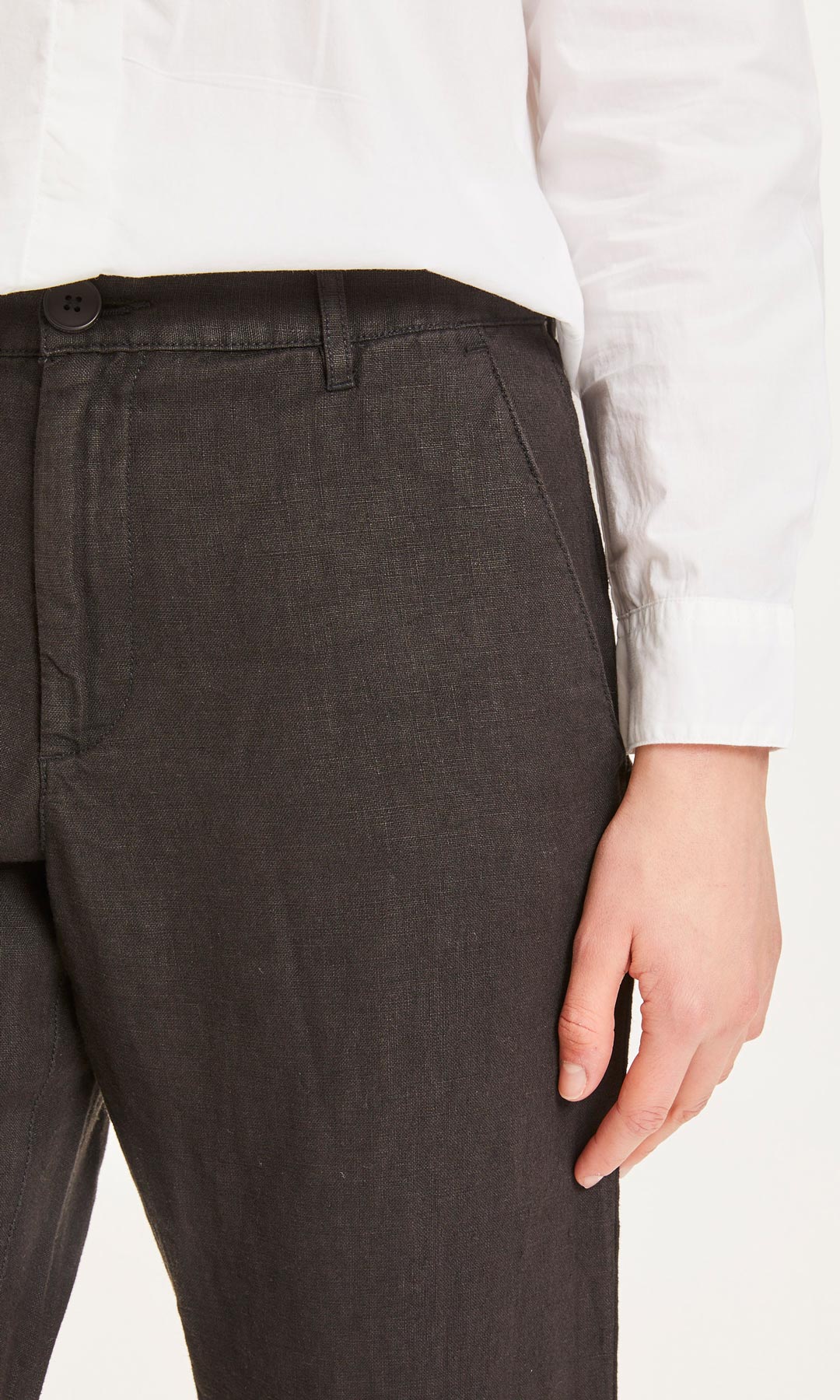 Senna Linen Jet Black - KNOWLEDGE COTTON APPAREL