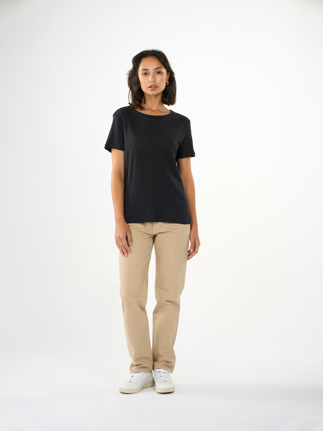 Regular Linen T-shirt Women's - KNOWLEDGE COTTON APPAREL