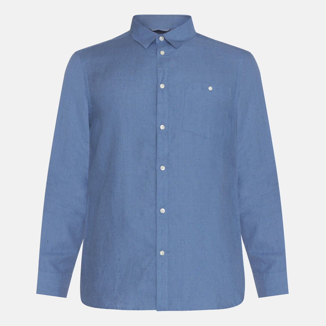 Ekologisk Linneskjorta Asley Blue - KNOWLEDGE COTTON APPAREL