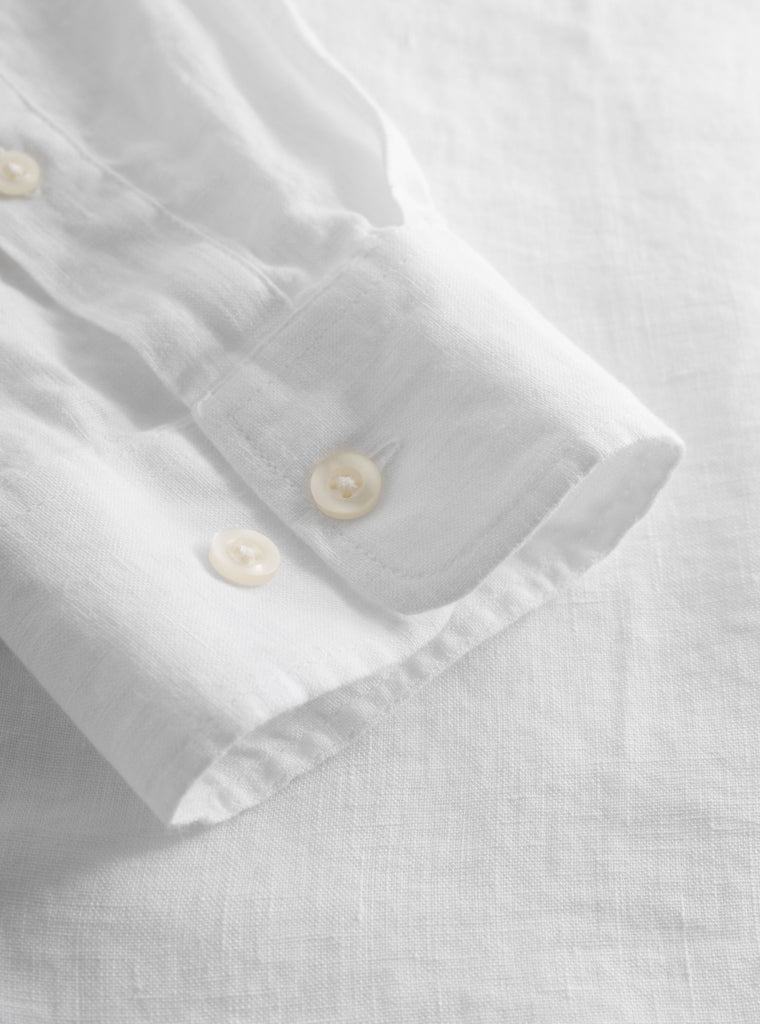Regular Linen Shirt Bright White