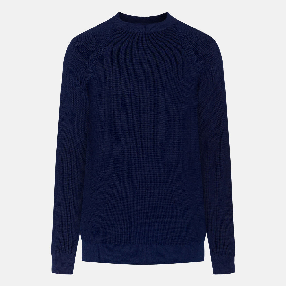Merino Wool Knit Rib O-Neck Crew Neck - KNOWLEDGE COTTON APPAREL