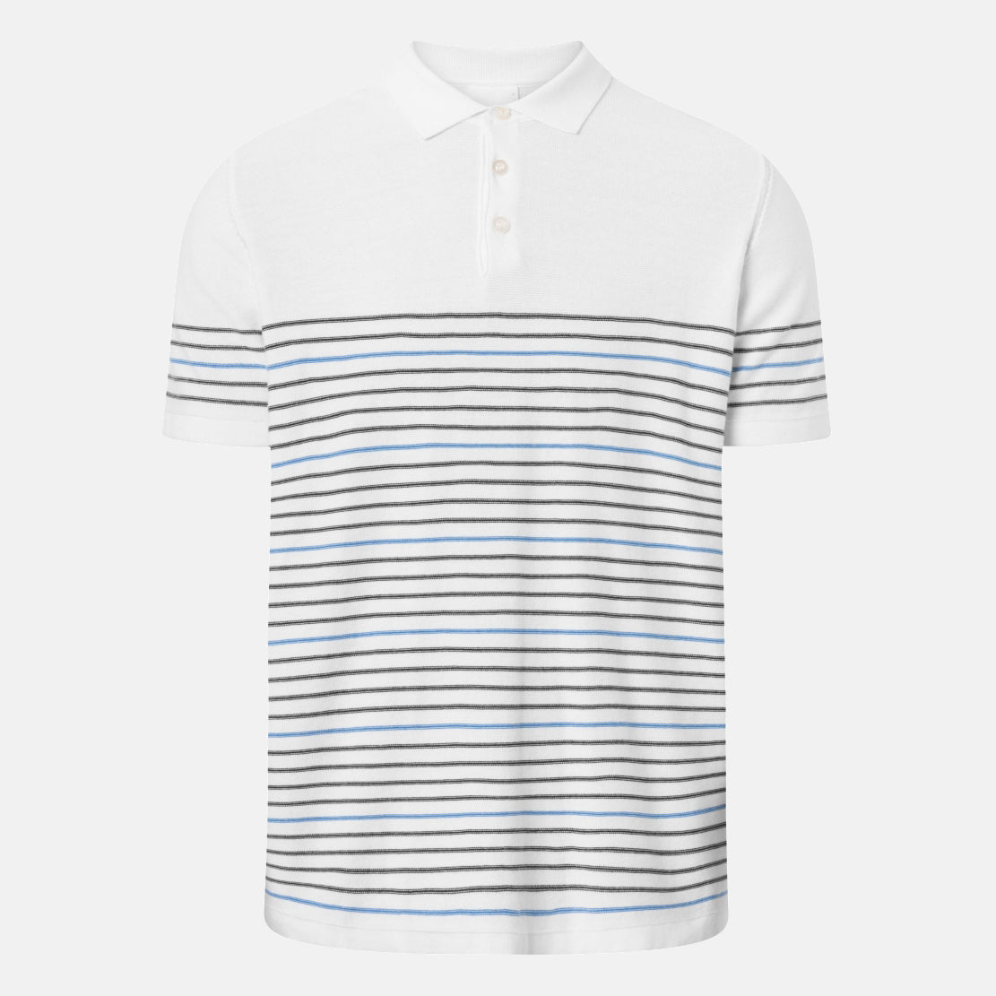 Reverse Knit Polo Stripe - KNOWLEDGE COTTON APPAREL