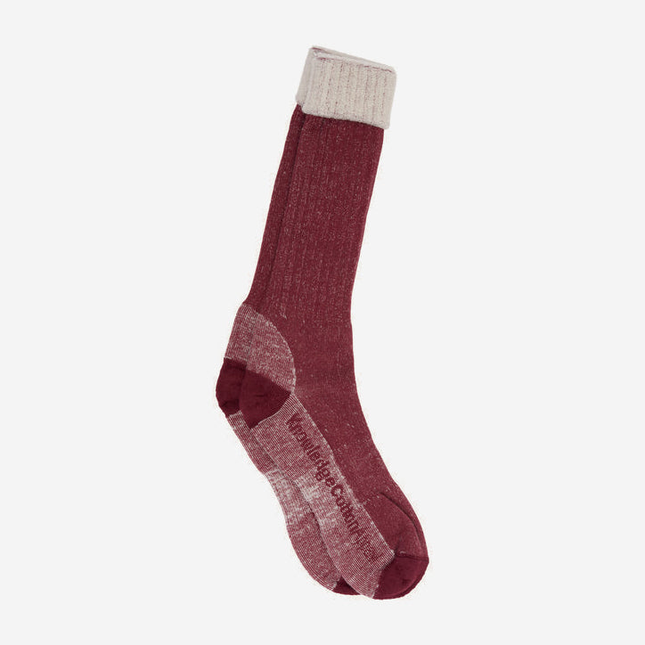 Raggsockor Ekologisk Ull Vinröd - KNOWLEDGE COTTON APPAREL