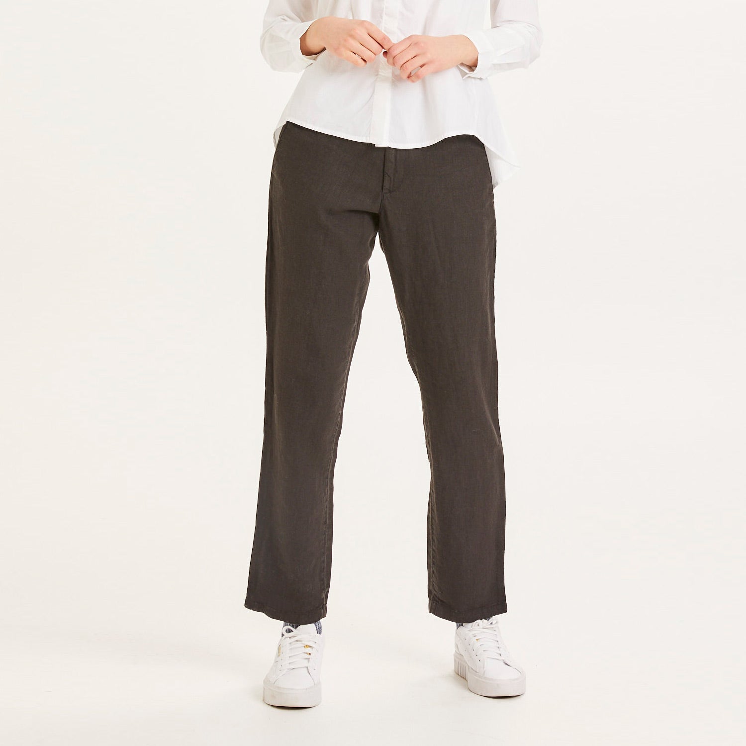 Senna Linen Jet Black - KNOWLEDGE COTTON APPAREL