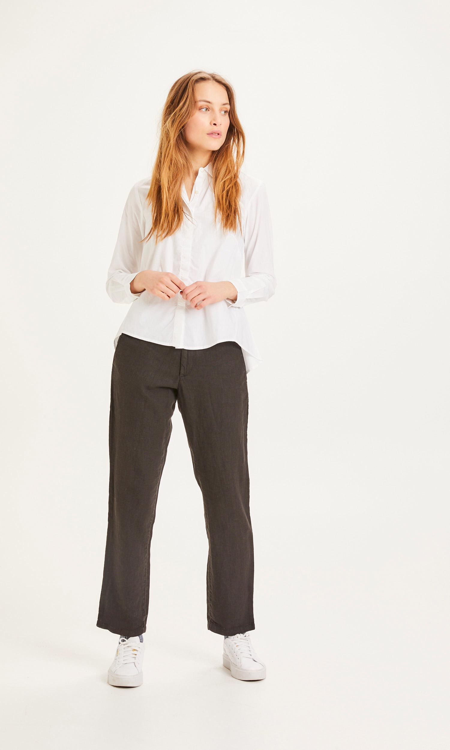 Senna Linen Jet Black - KNOWLEDGE COTTON APPAREL