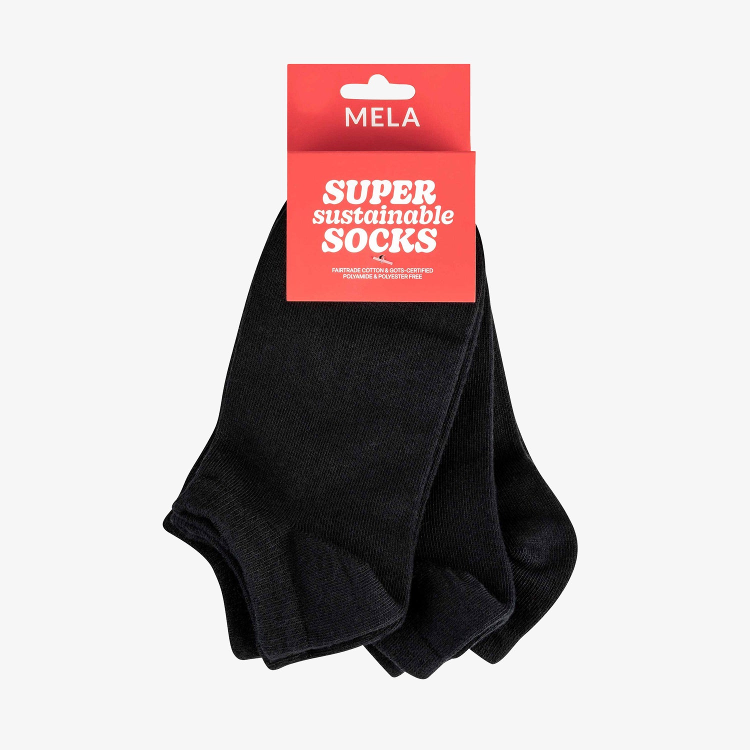 6-pack Super Sustainable Sneaker Socks Black