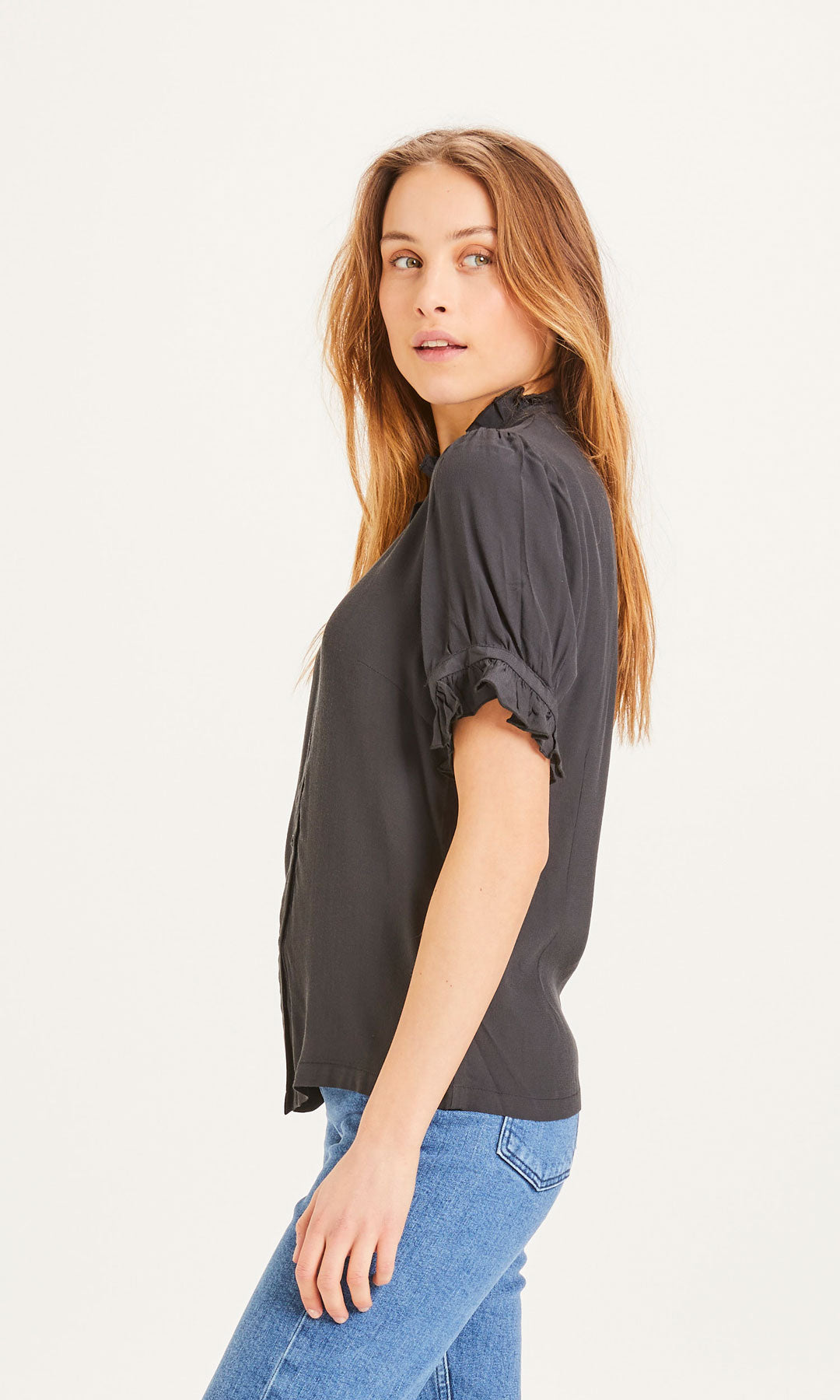 Veronica Jet Black - KNOWLEDGE COTTON APPAREL