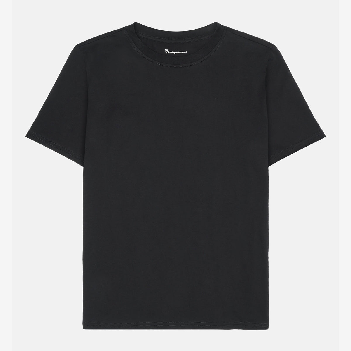 Ekologisk Dam T-shirt Pima Black - KNOWLEDGE COTTON APPAREL