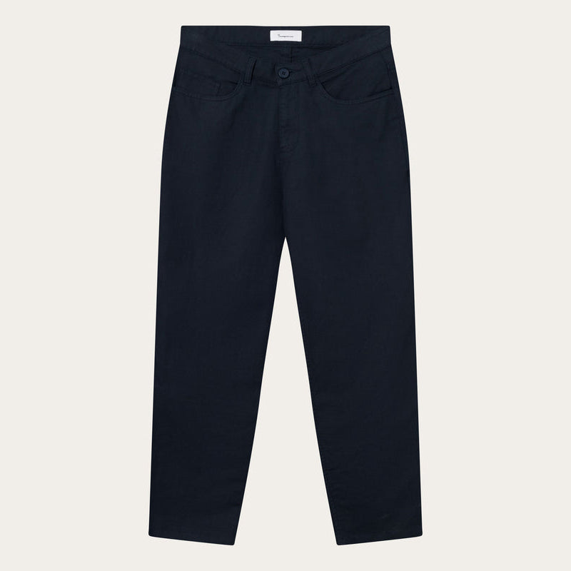 Tim Loose Organic Linen Cotton Mix Navy -  KNOWLEDGE COTTON APPAREL