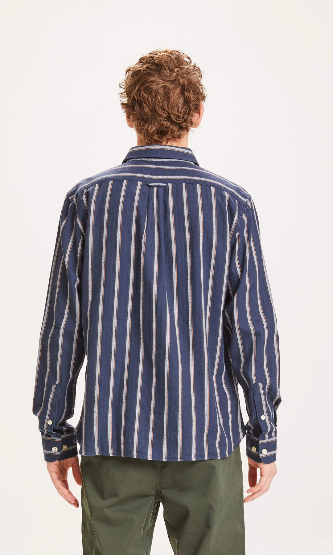 Larch Fishbone Striped - KNOWLEDGE COTTON APPAREL