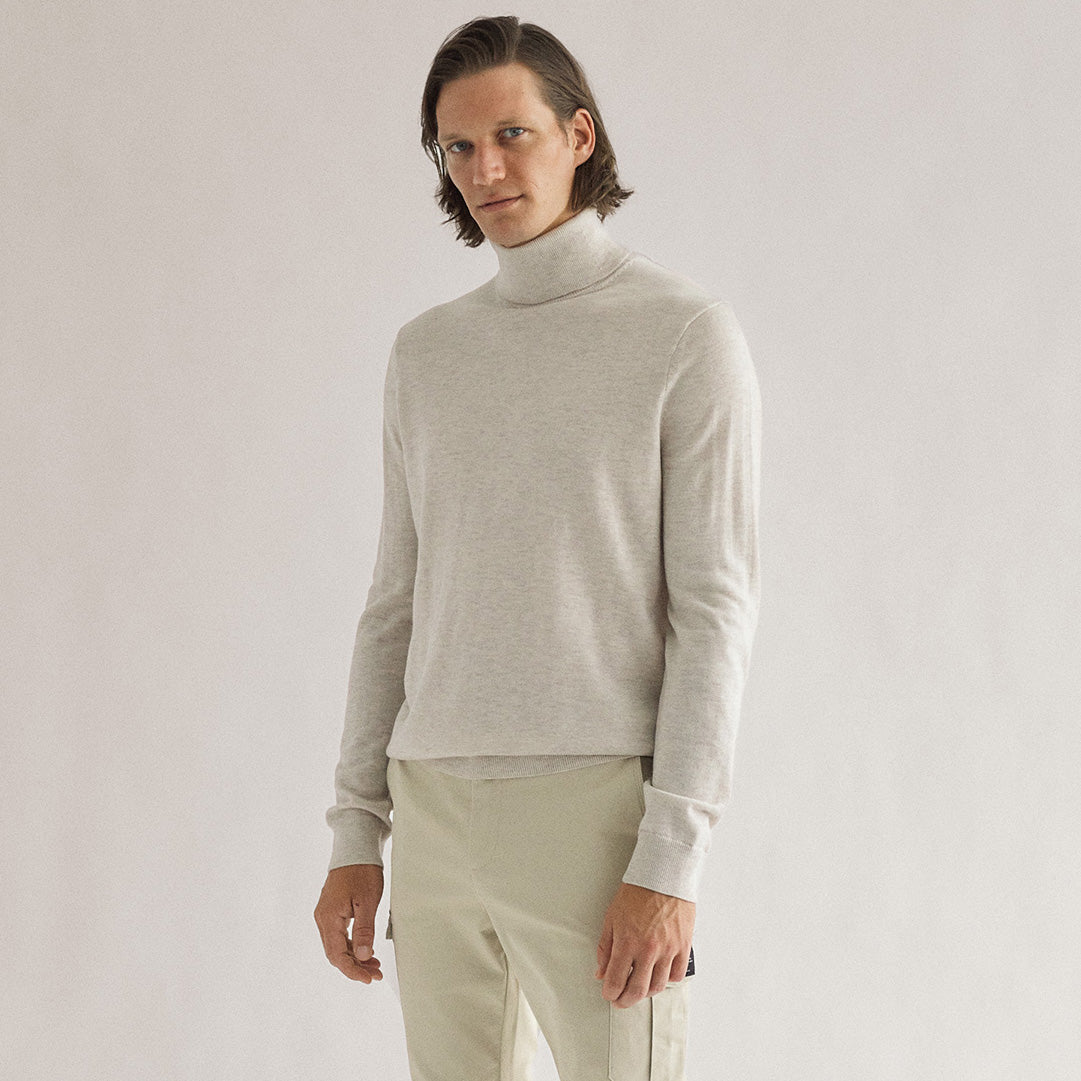 Vigo Knit Wool Off-White Melange - ECOALF