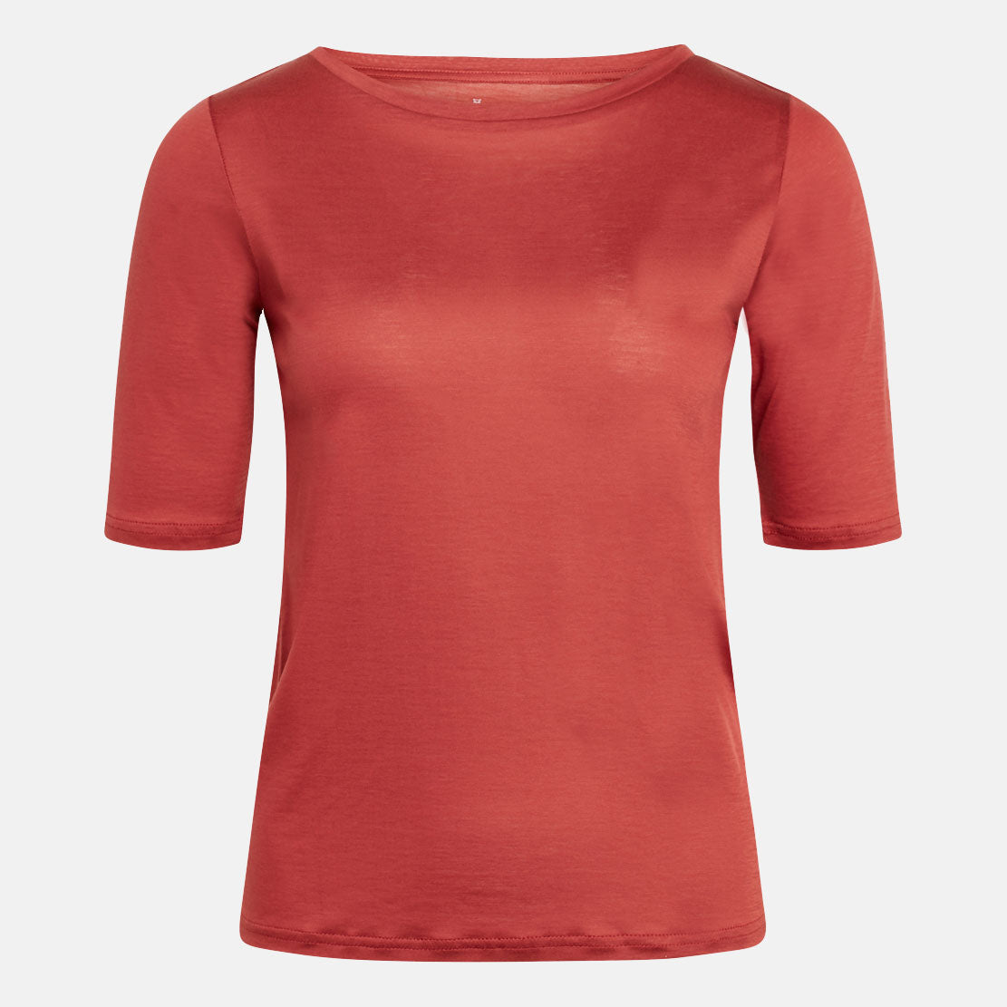 Violet Tencel Tee Marsala - KNOWLEDGE COTTON APPAREL