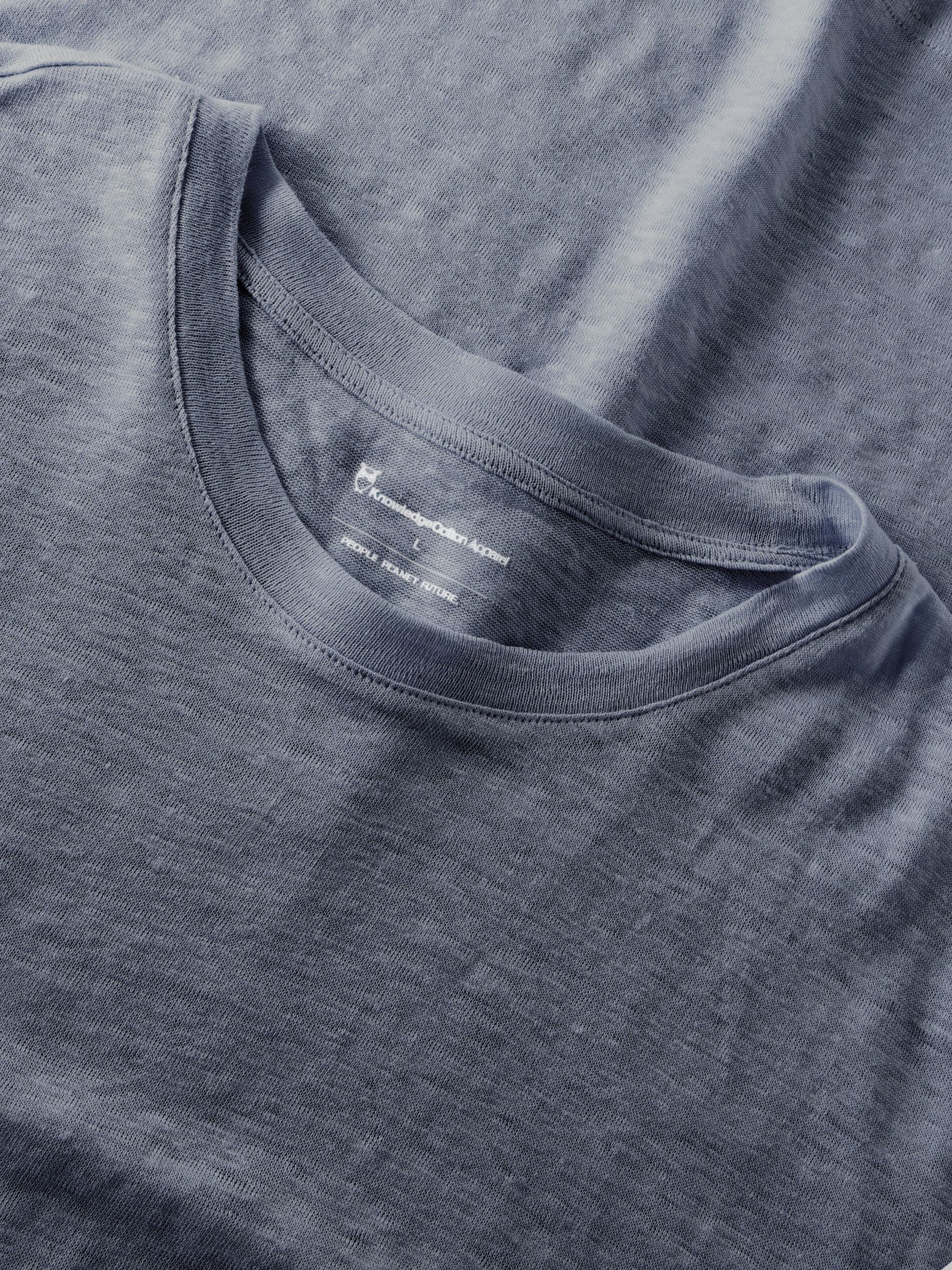 T-shirt Linne Herr Ekologisk Lin Vintage Indigo