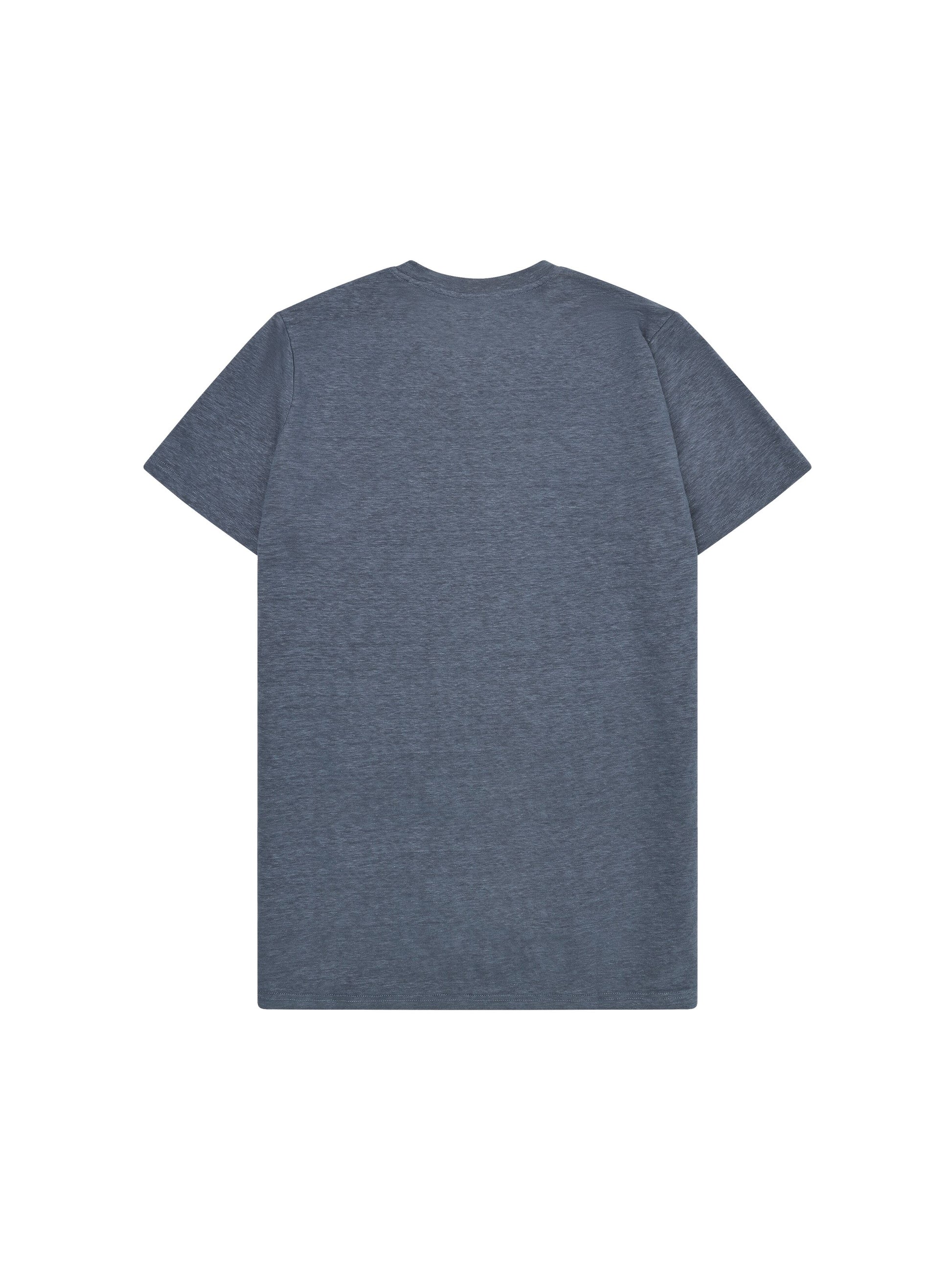 T-shirt Linne Herr Ekologisk Lin Vintage Indigo