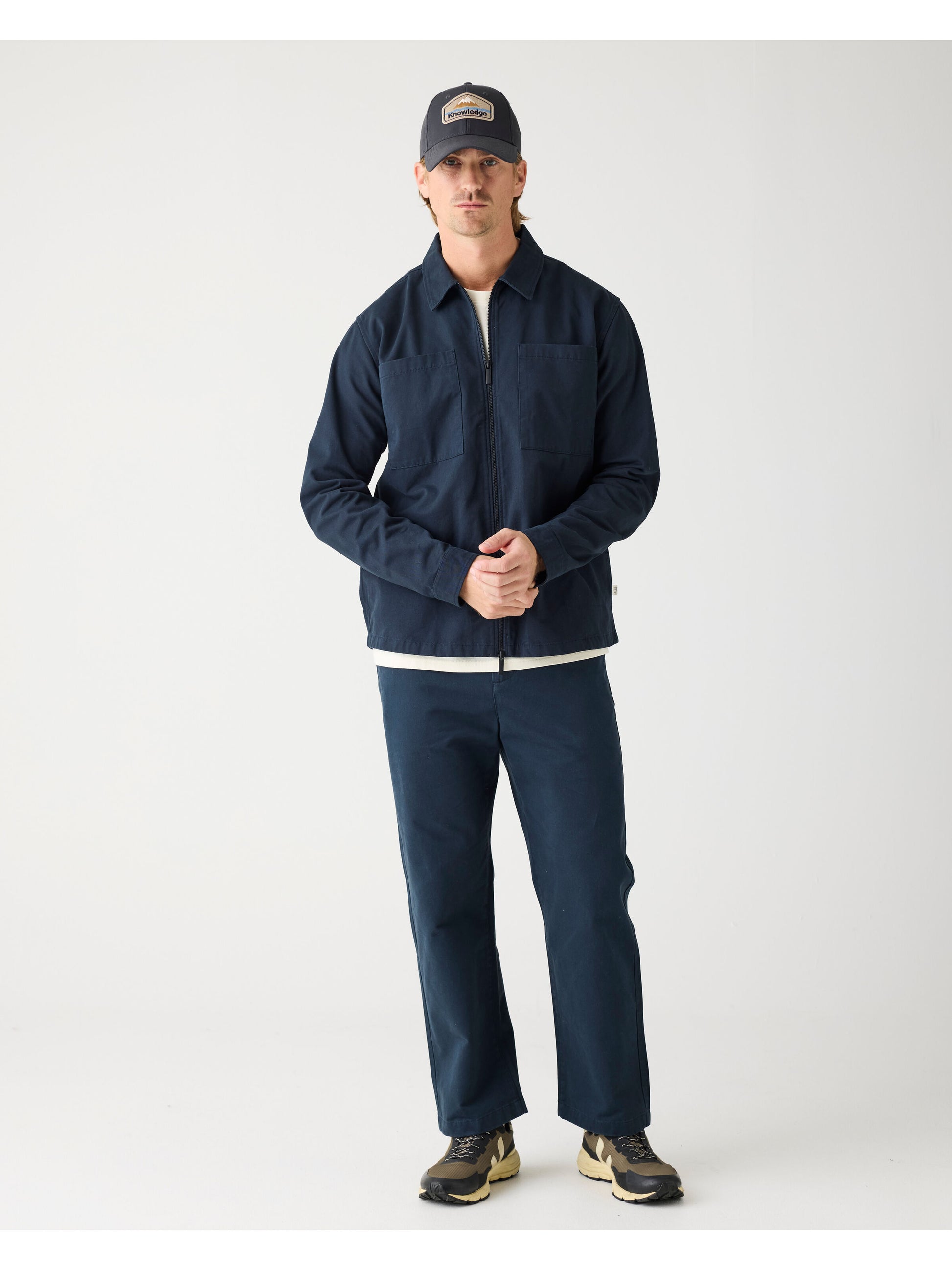 Flint Wide Chino Pants Total Eclipse