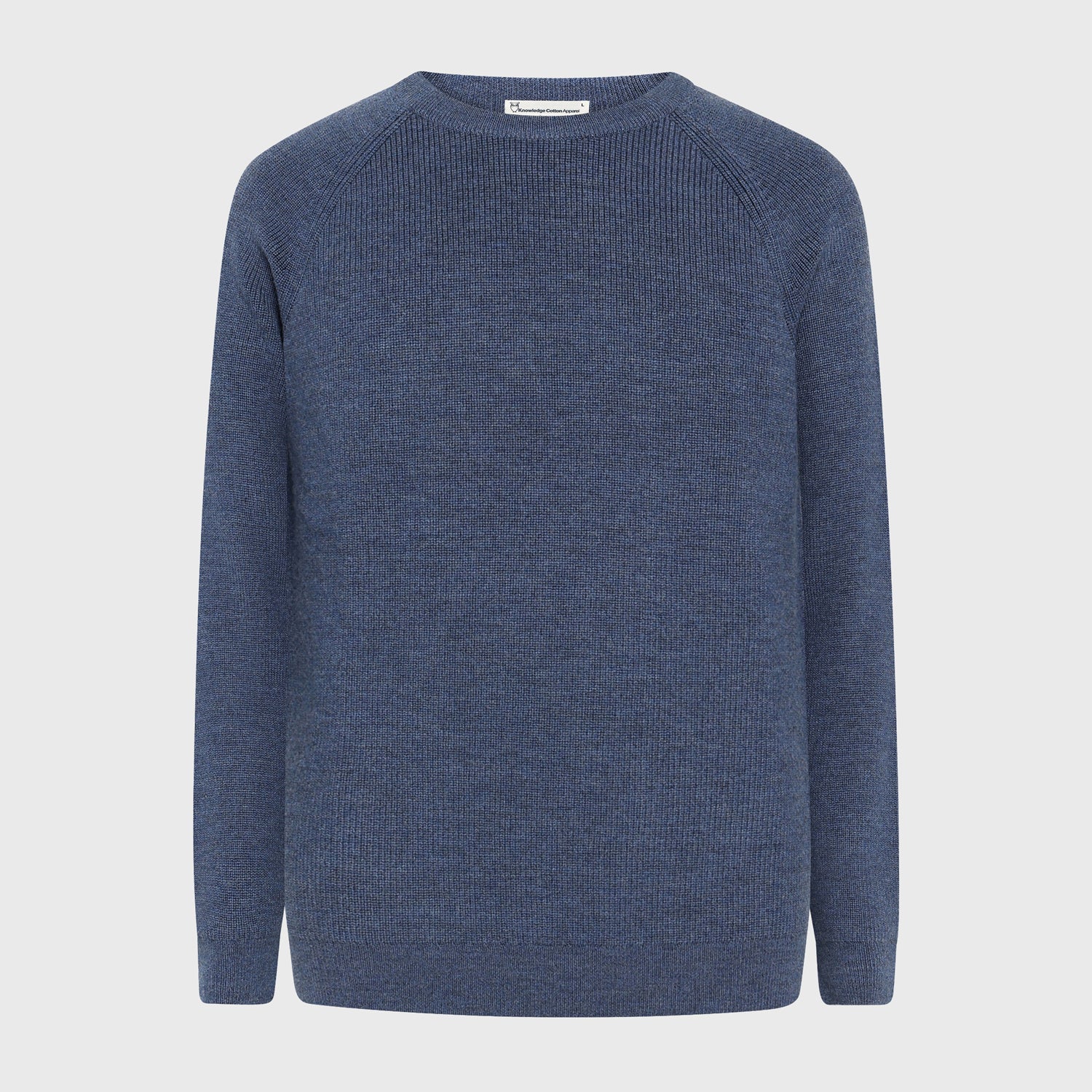 Merino Wool Crew Neck VIntage Indigo