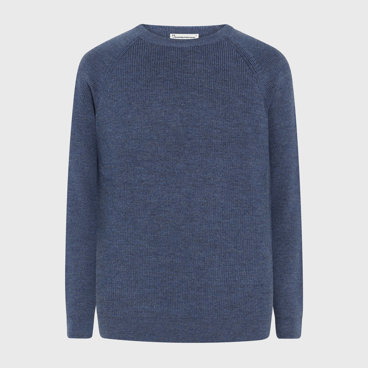 Merino Wool Crew Neck VIntage Indigo