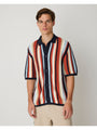 Loose Knit Shortsleeve Shirt Navy