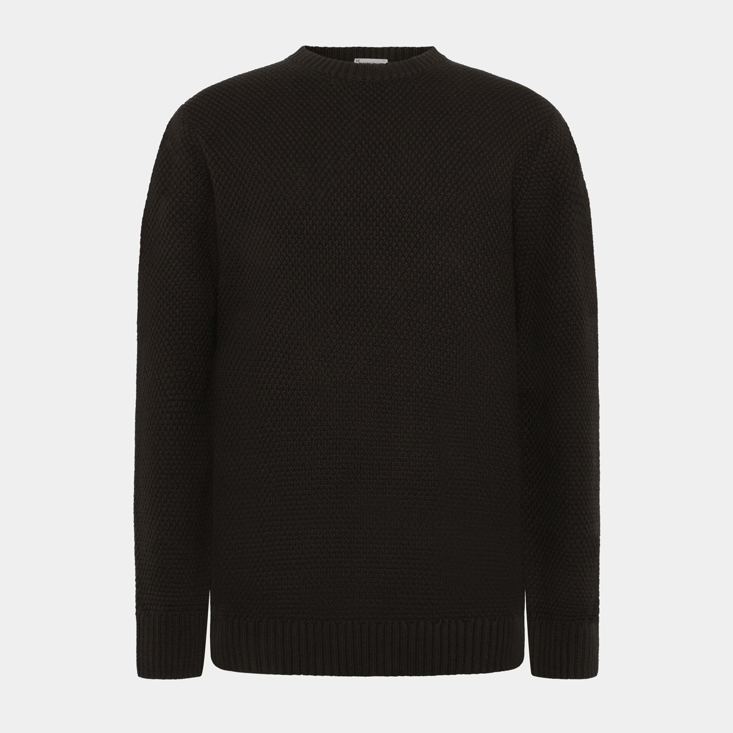 Crew Neck Knit Organic Cotton Chocolate Torte