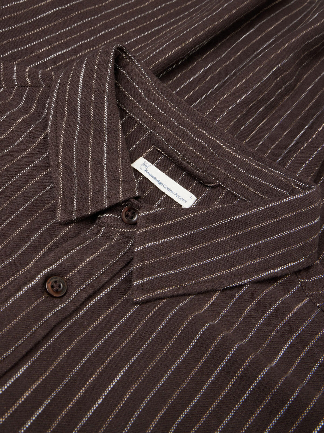 Flannel Shirt Brown Stripe