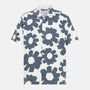 Linen & EcoVero Shortsleeve Print Shirt Blue