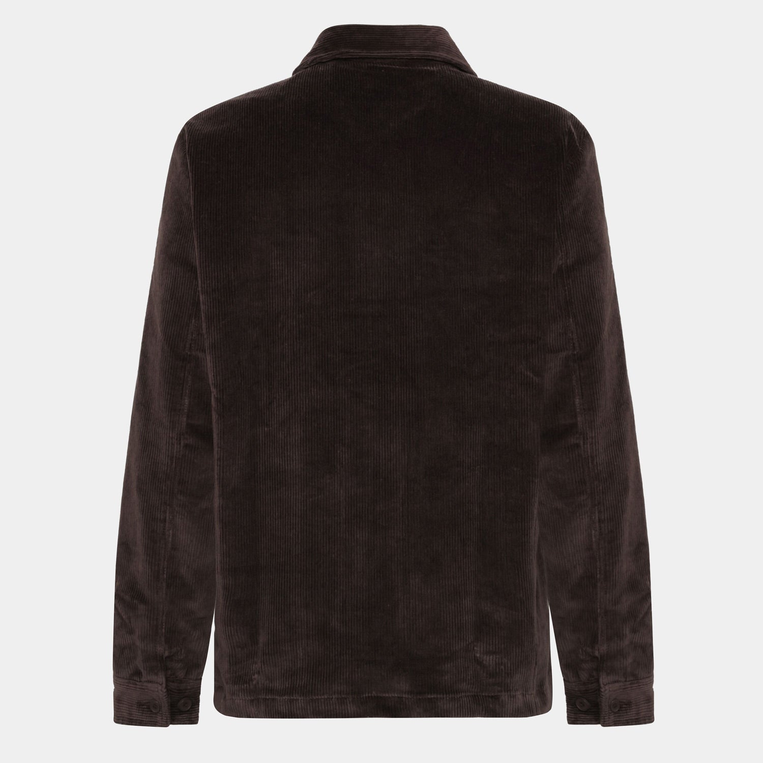 Corduroy Stretched 8-Wales Overshirt Chocolate Torte