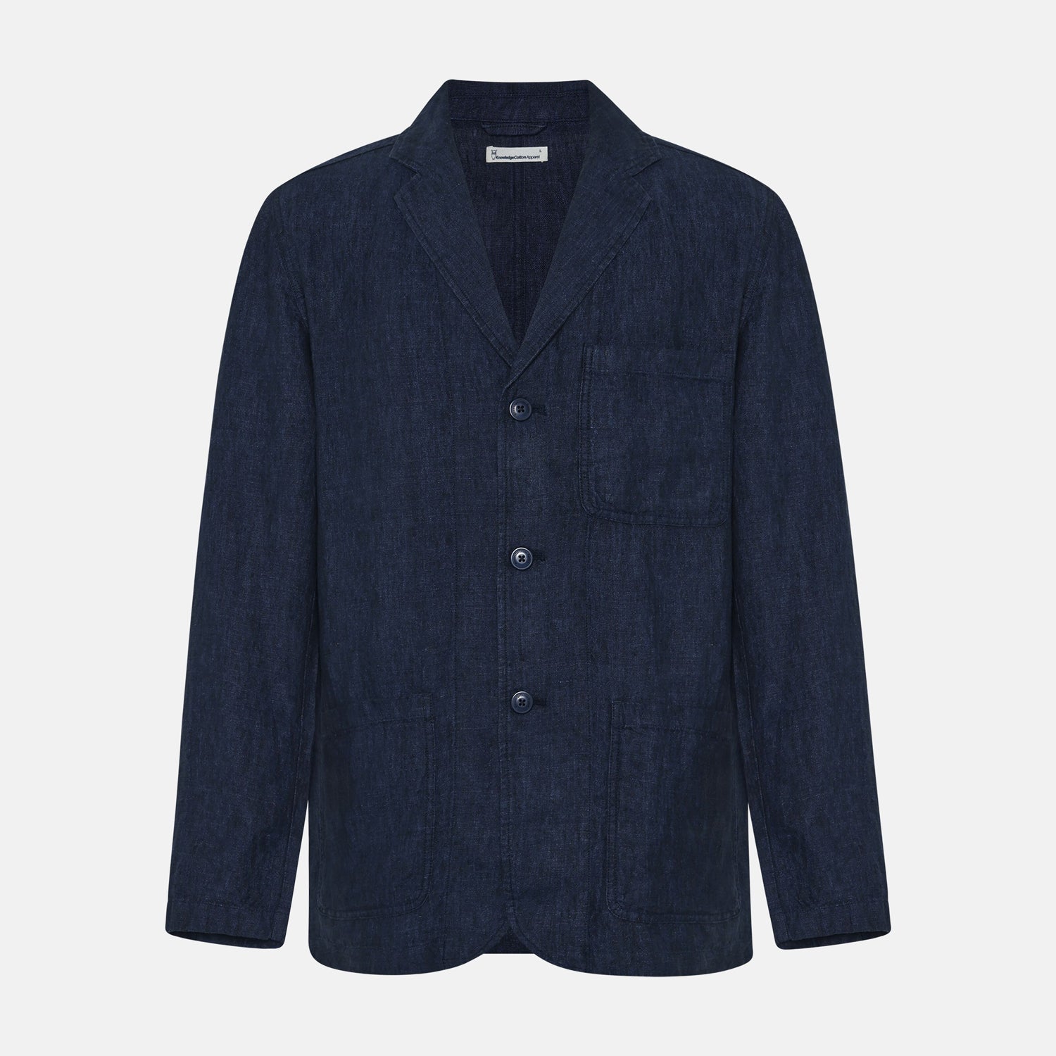 Linen BLazer Yarndyed Total Eclipse