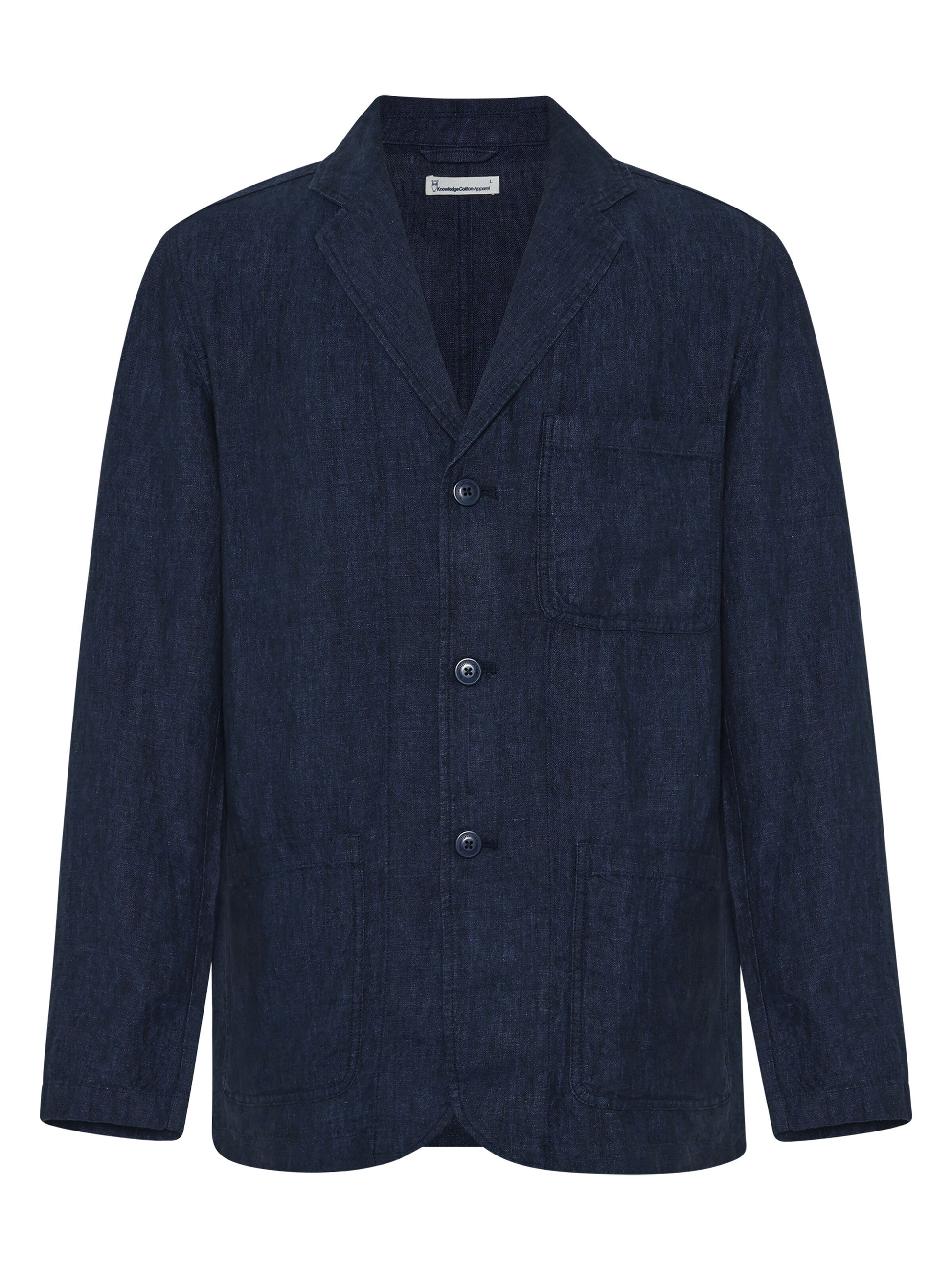 Linen BLazer Yarndyed Total Eclipse