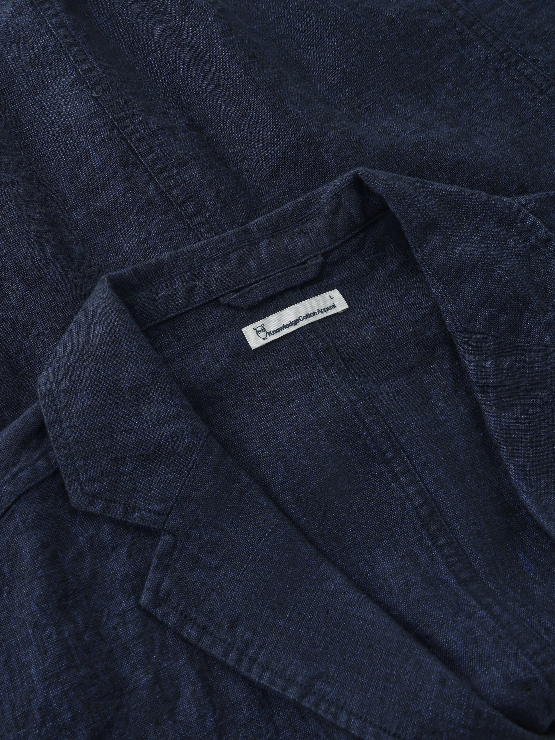 Linen BLazer Yarndyed Total Eclipse