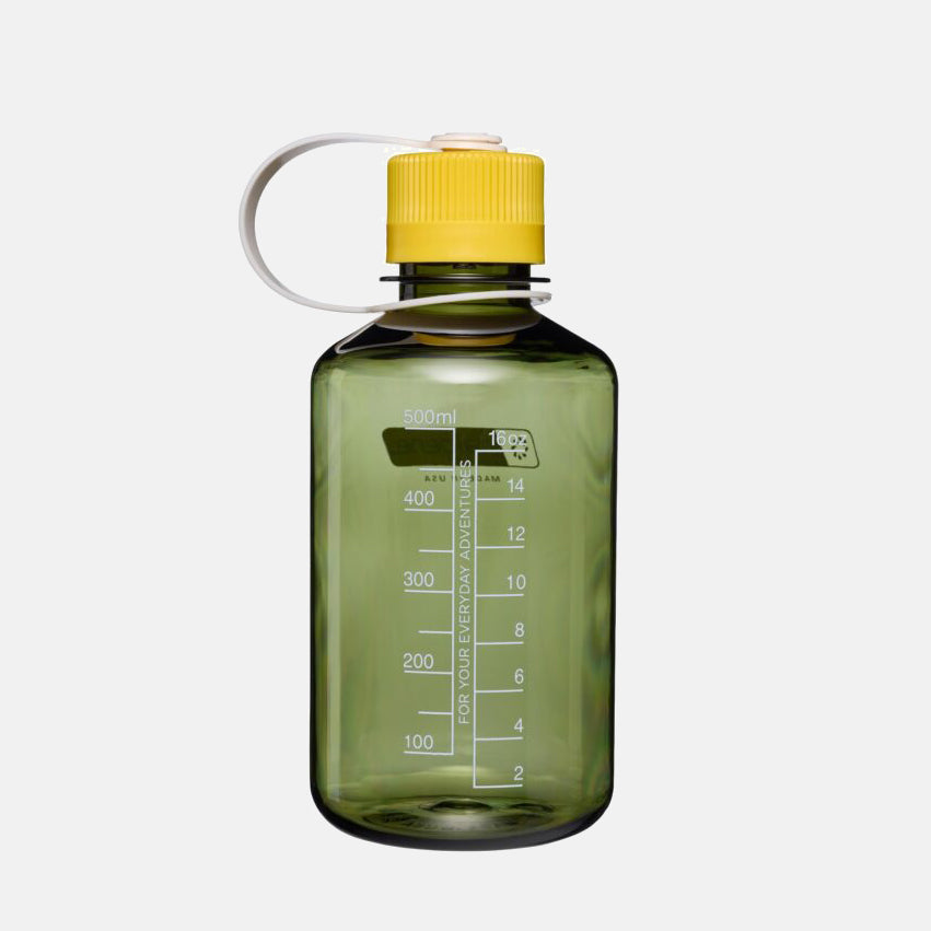 500ml Narrow Mouth Sustain Water Bottle Oil Green Freesia