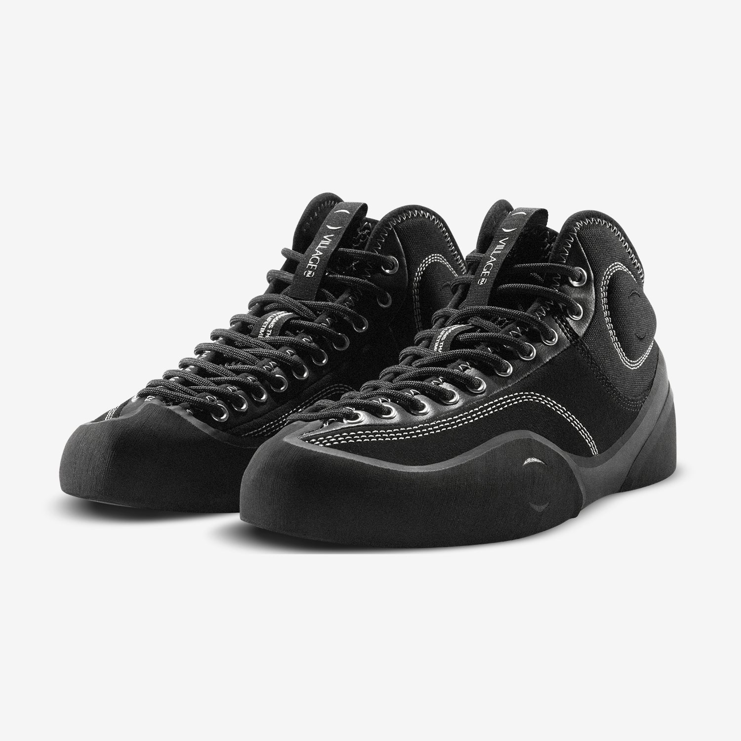 1PM Mid Black Suede