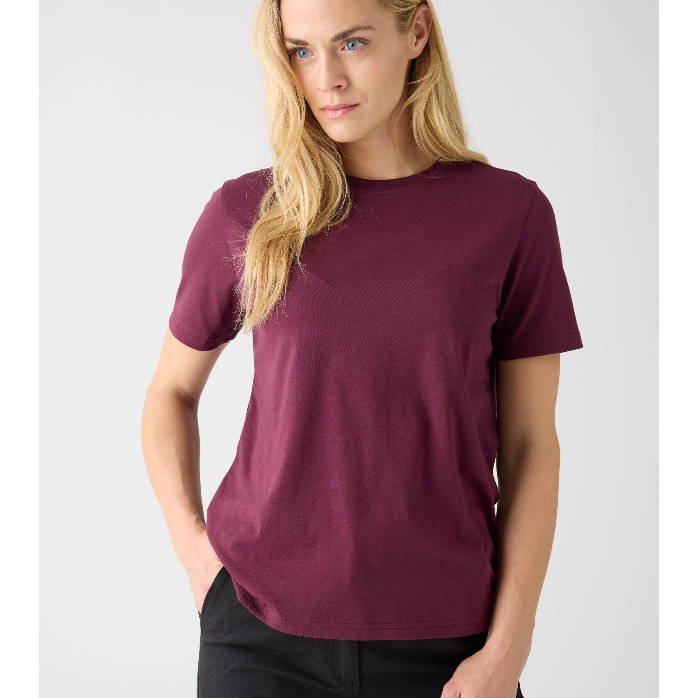 Pima T-shirt Dam Ekologisk Bomull Fig