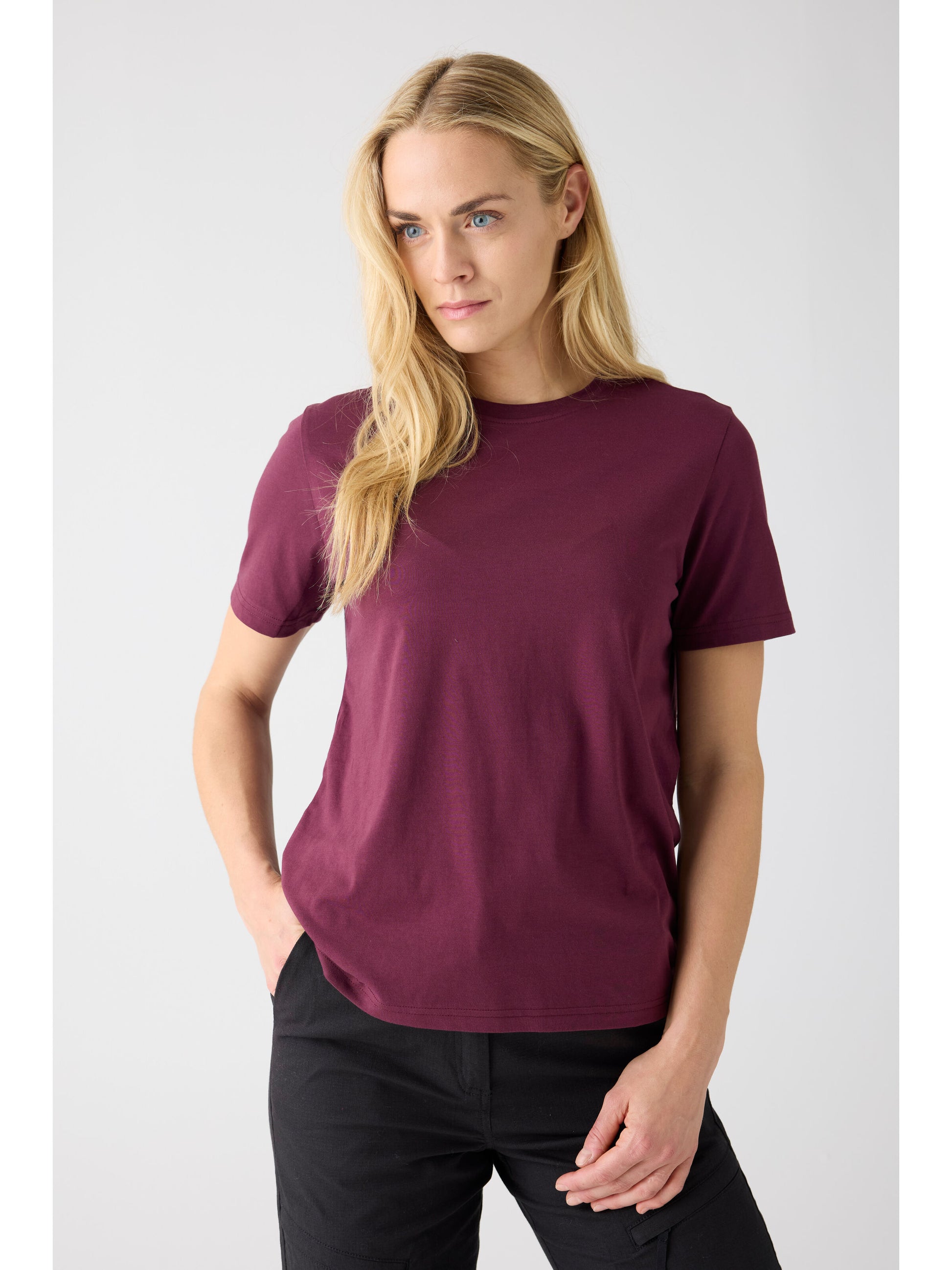 Pima T-shirt Dam Ekologisk Bomull Fig