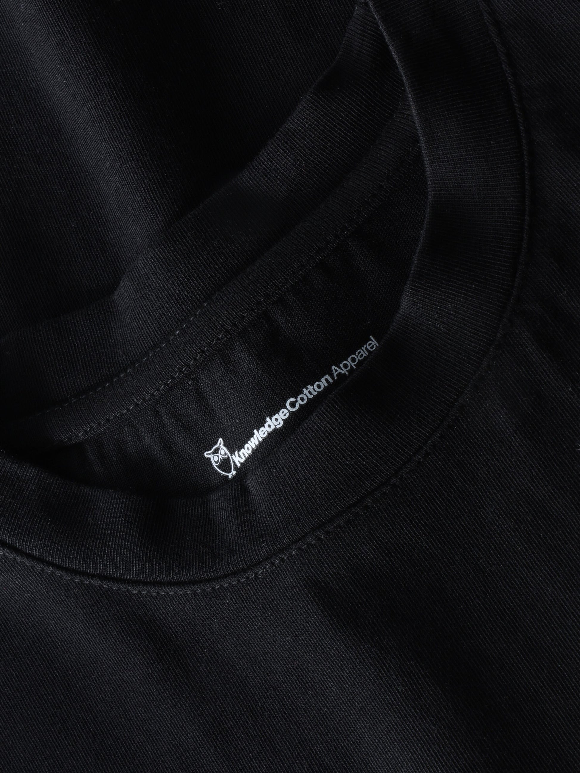 Relaxed T-shirt Dam Ekologisk Bomull Jet Black
