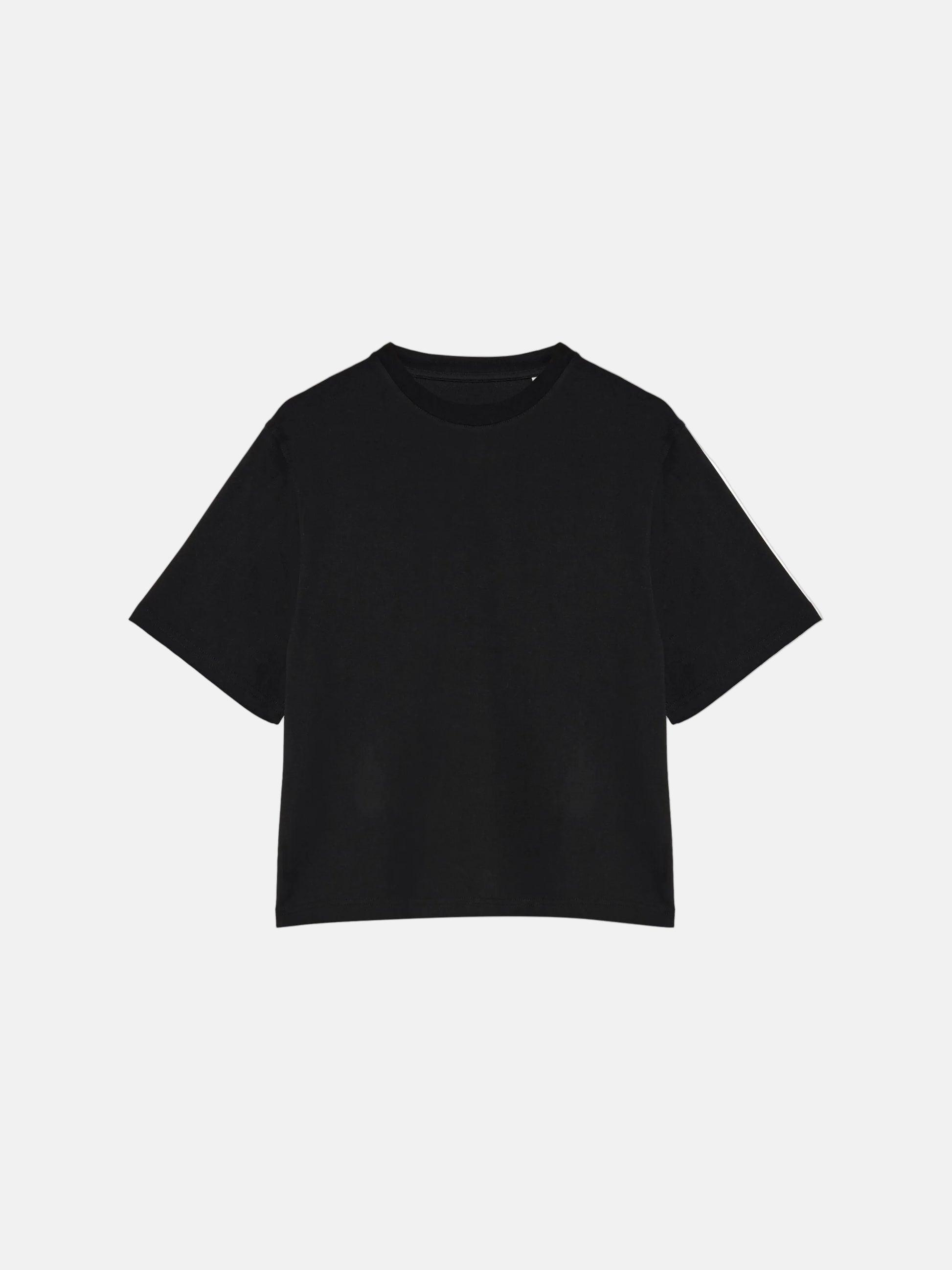 Relaxed T-shirt Dam Ekologisk Bomull Jet Black