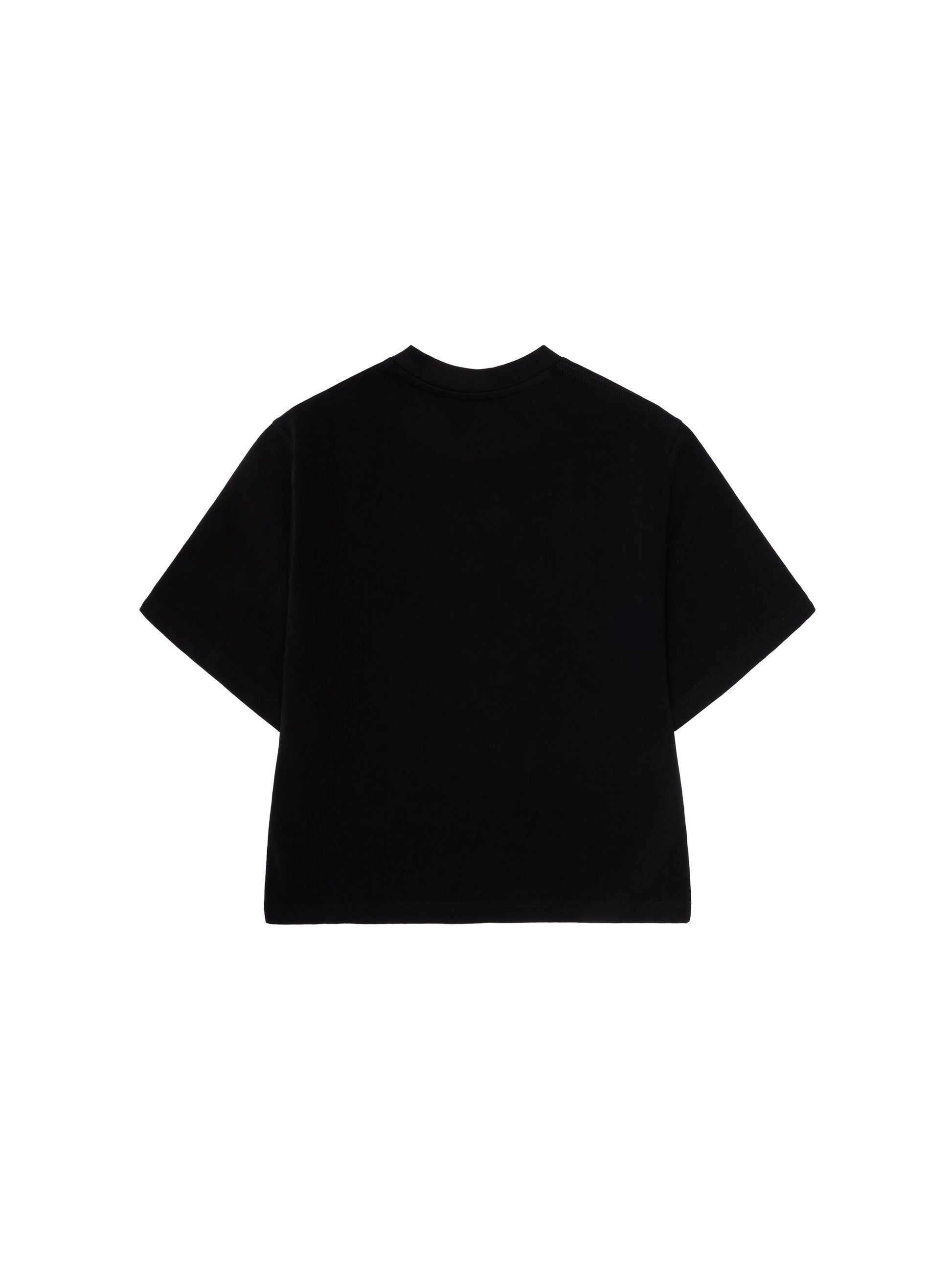 Relaxed T-shirt Dam Ekologisk Bomull Jet Black