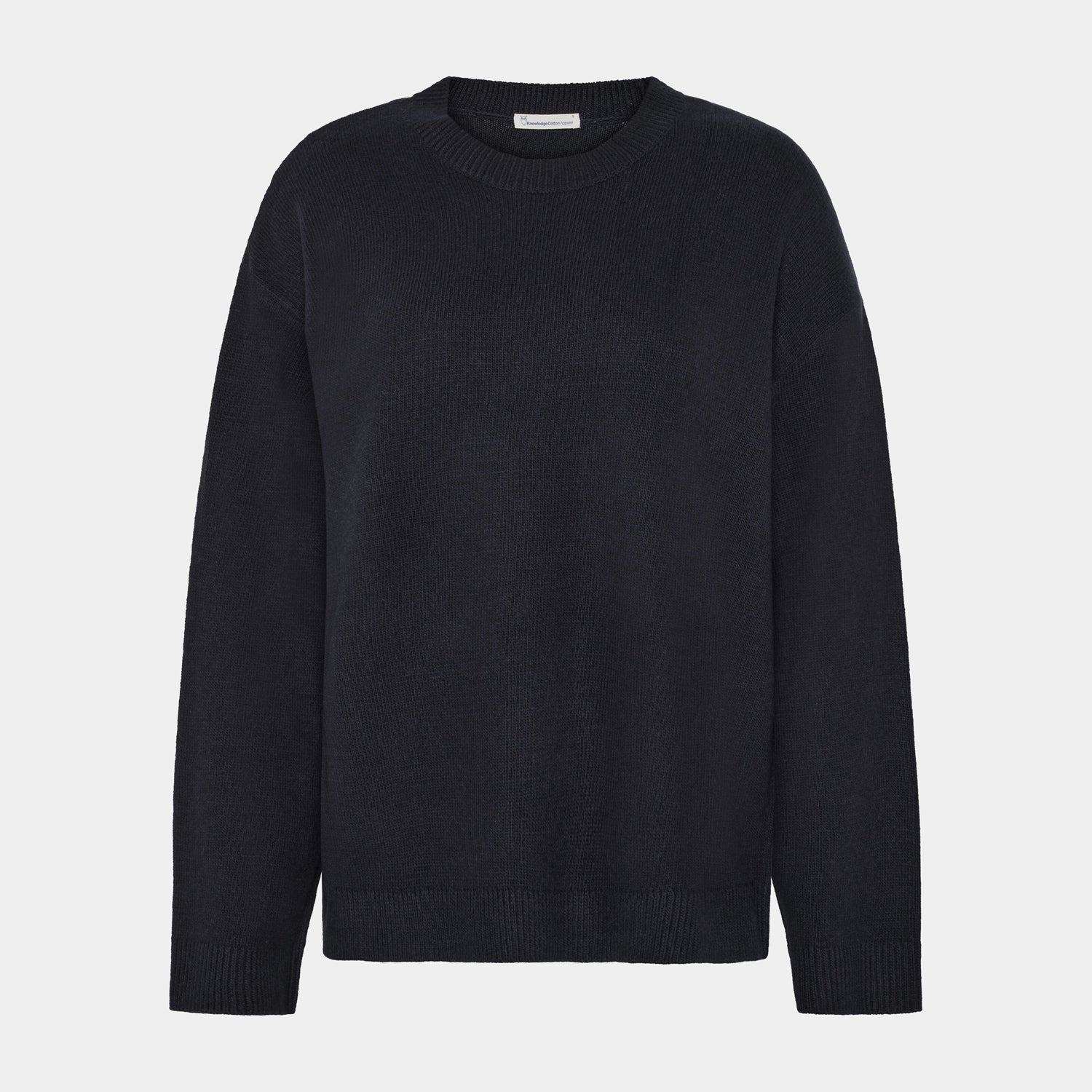 Lambswool Crew Neck Sweater Jet Black