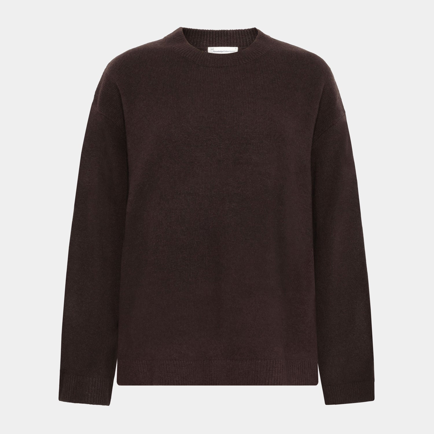 Lambswool Crew Neck Sweater Chocolate Torte