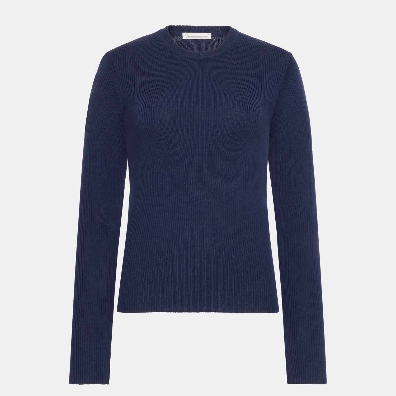 Rib Knit Merino Wool Total Eclipse