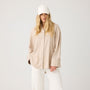 Linen & EcoVero Relaxed Shirt Light Feather Gray