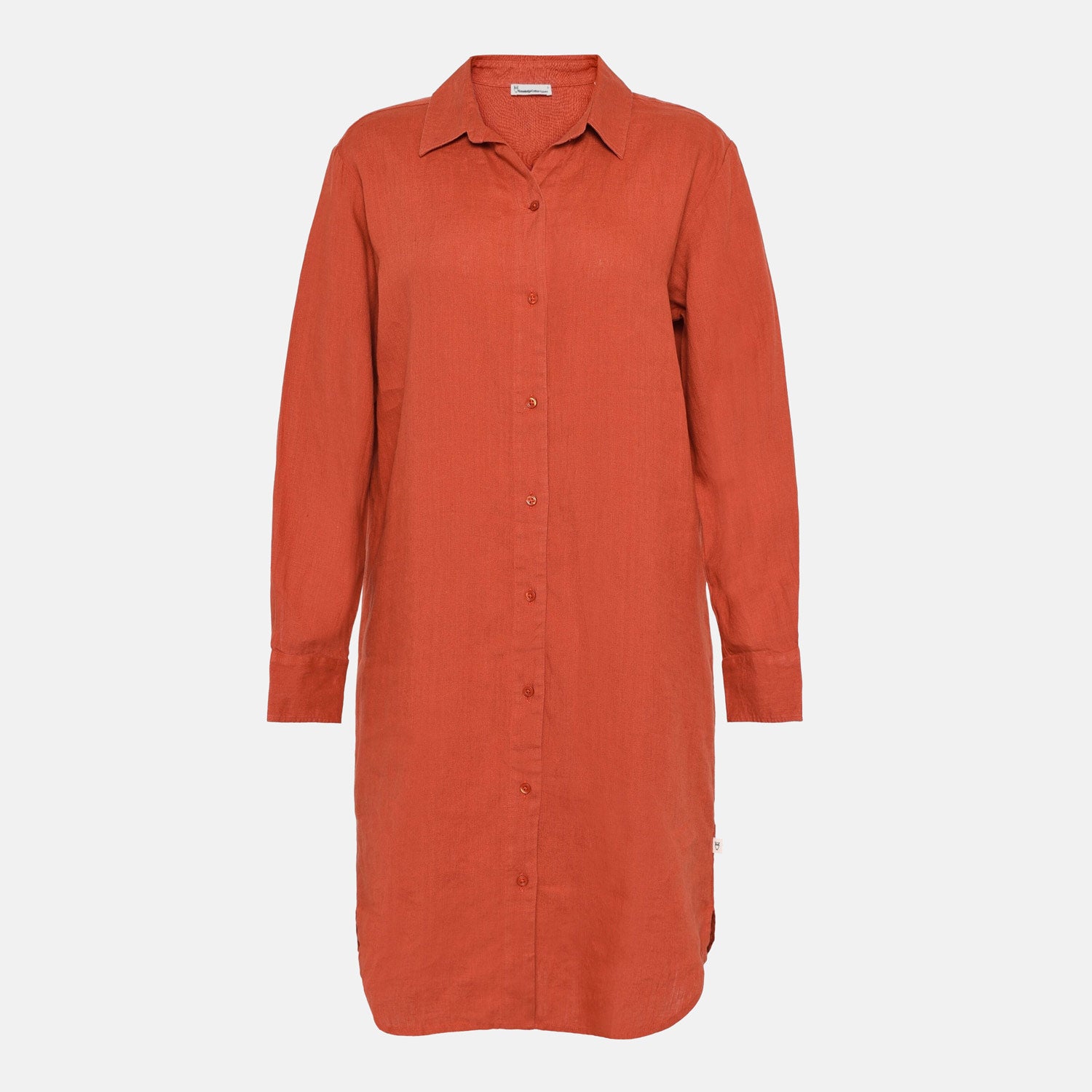 Linen Dress Burnt Brick